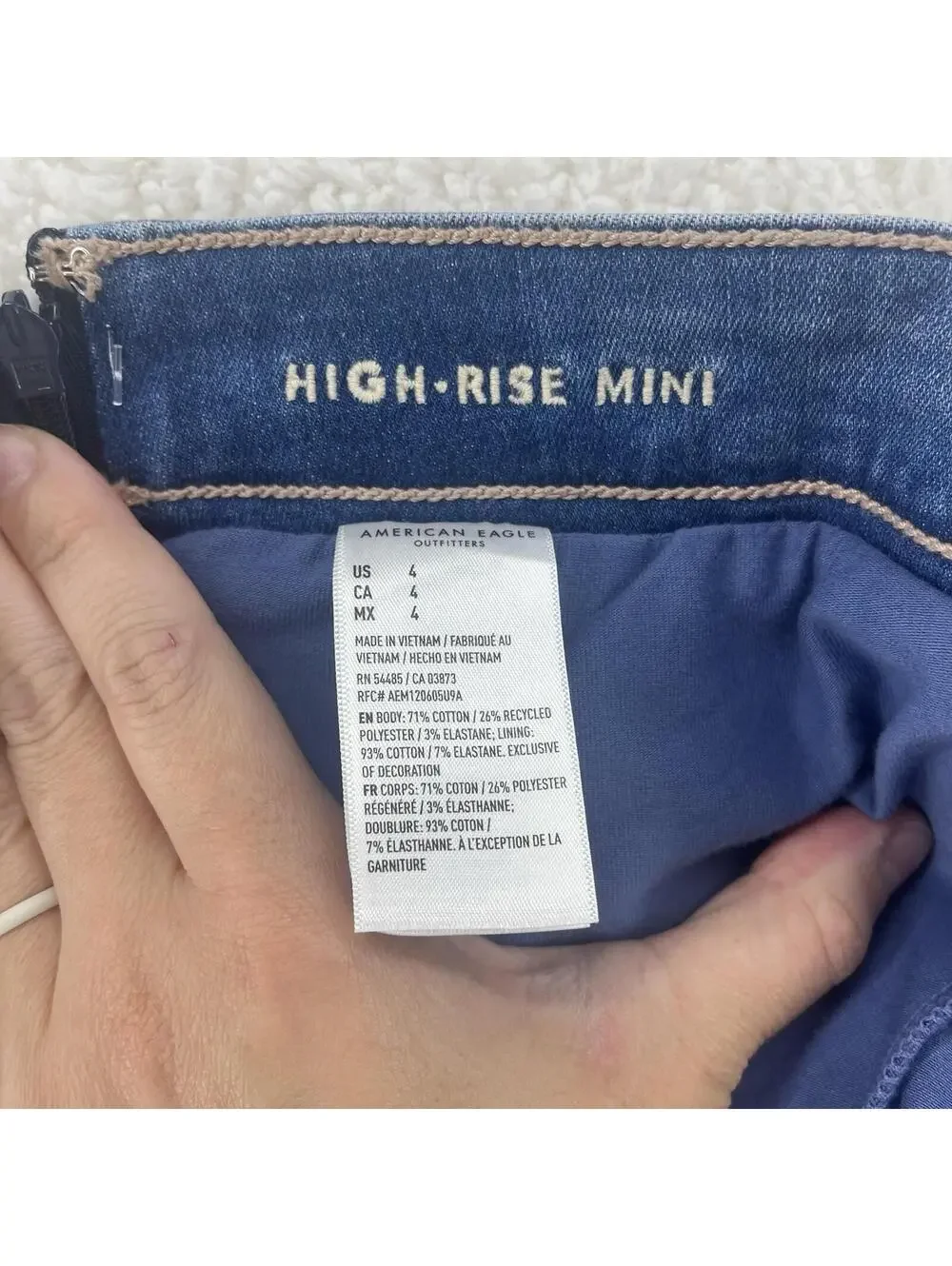 American Eagle High Rise Mini Skort Size 4 Preppy Y2K 90s‎